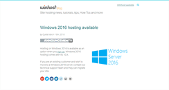 Desktop Screenshot of blog.winhost.com