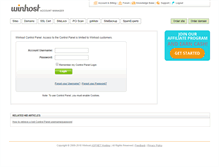 Tablet Screenshot of cp.winhost.com